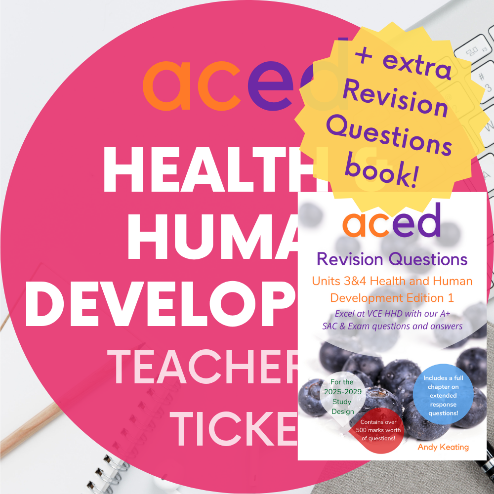 Units 3&4 Health and Human Development Exam Revision Lecture 2026: 20th September, 12:30–3:30pm