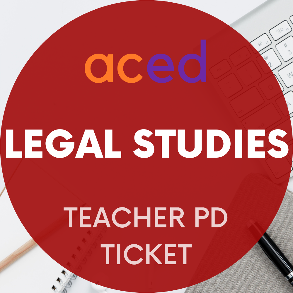 Units 3&4 Legal Studies Exam Revision Lecture 2026: 1st October, 4–7pm