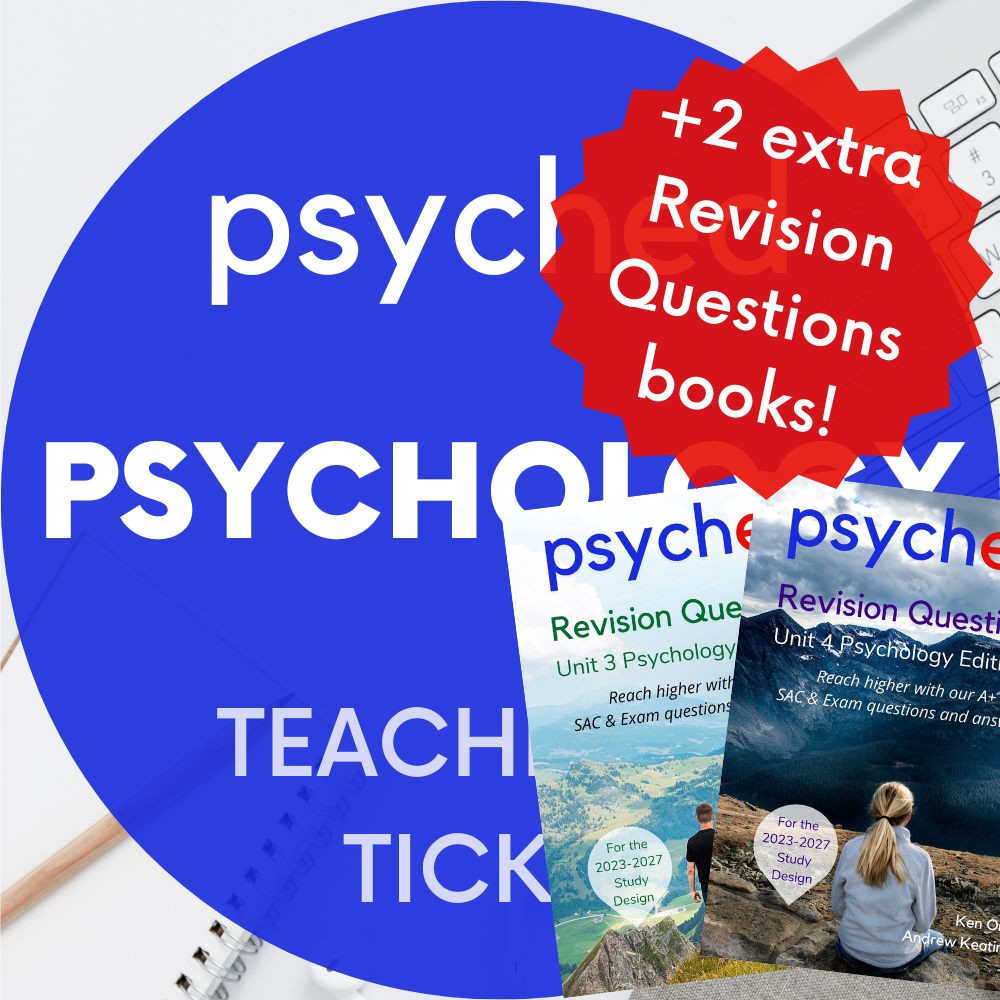 Units 3&4 Psychology Exam Revision Lecture 2026: 13th September, 1–4pm