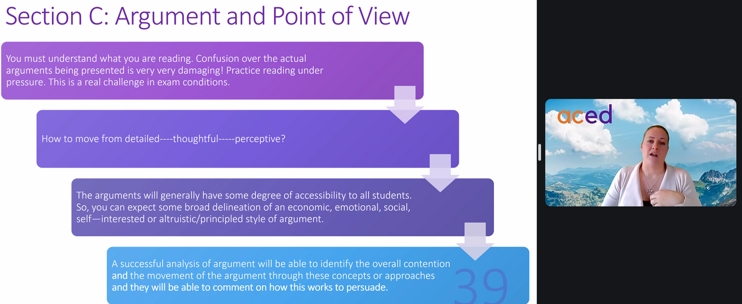 Units 3&4 English Exam Revision Lecture 2025: 20th October, 4:30pm – 7pm