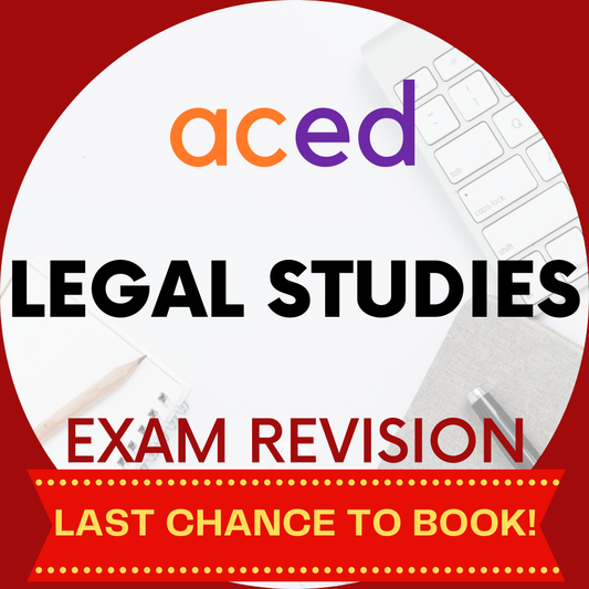 Units 3&4 Legal Studies Exam Revision Lecture 2025: 19th October, 9am – 12:30pm