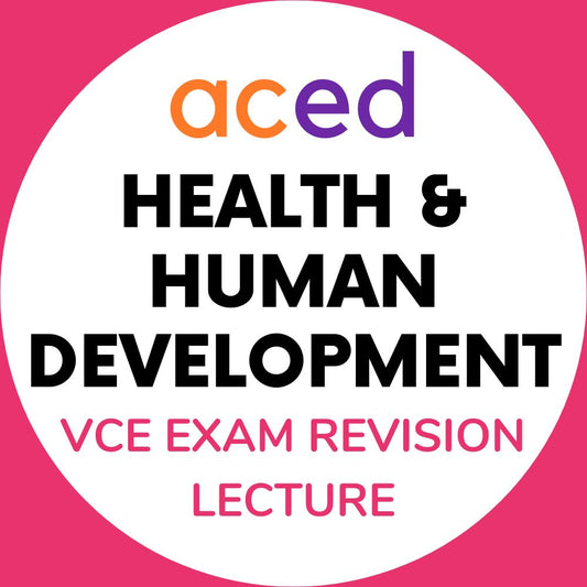 Units 3&4 Health and Human Development Exam Revision Lecture 2024: 12th October, 9:00am – 12:30pm