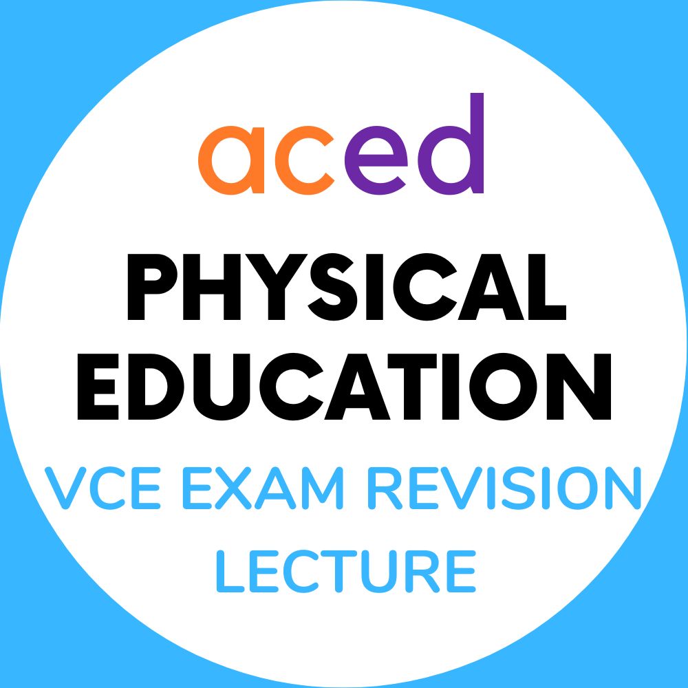 Units 3&4 Physical Education Exam Revision Lecture 2024: 30th September, 9:00am – 12:30pm
