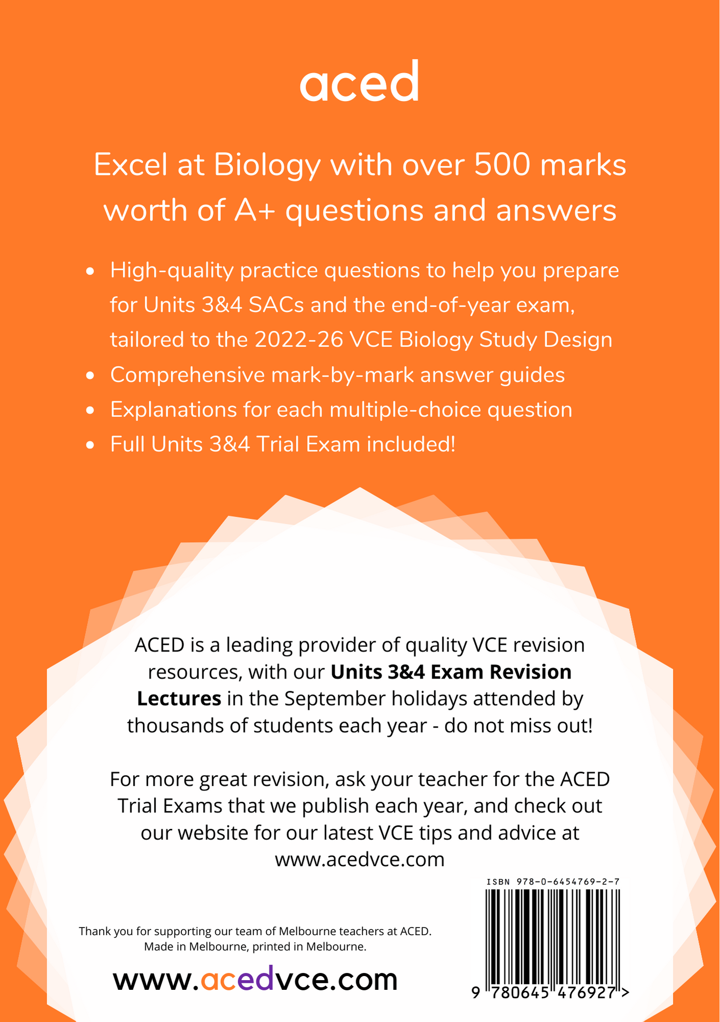 ACED Revision Questions Book - Units 3&4 Biology Edition 1