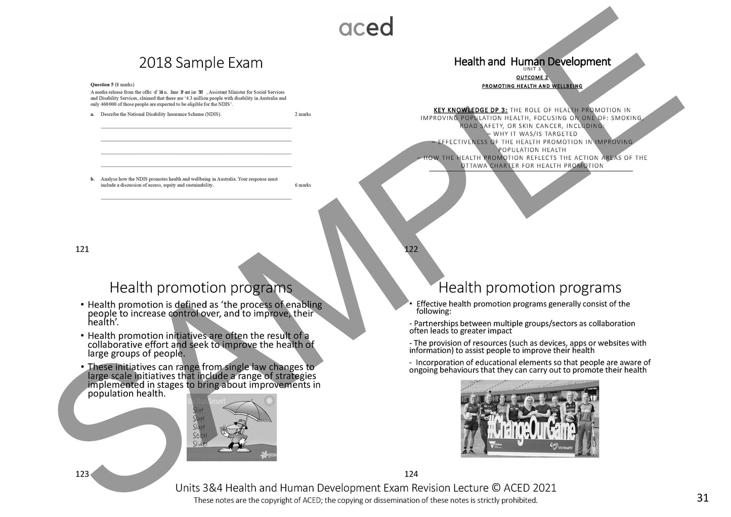 Units 3&4 Health and Human Development Exam Revision Notes 2025