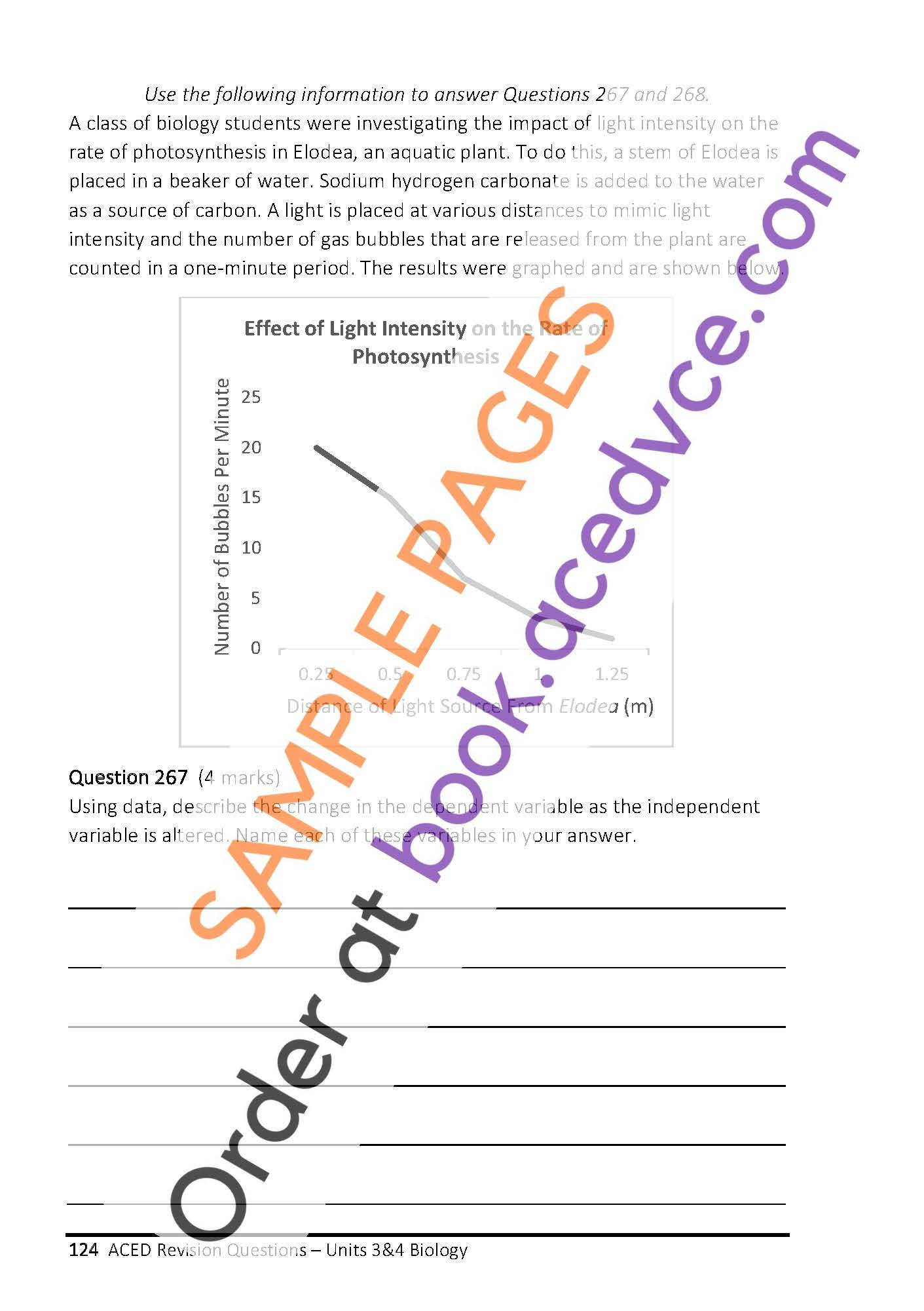 ACED Revision Questions Book - Units 3&4 Biology Edition 1