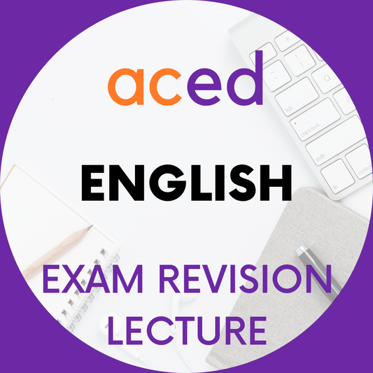 Units 3&4 English Exam Revision Lecture 2025: 9th September, 4pm – 6:30pm
