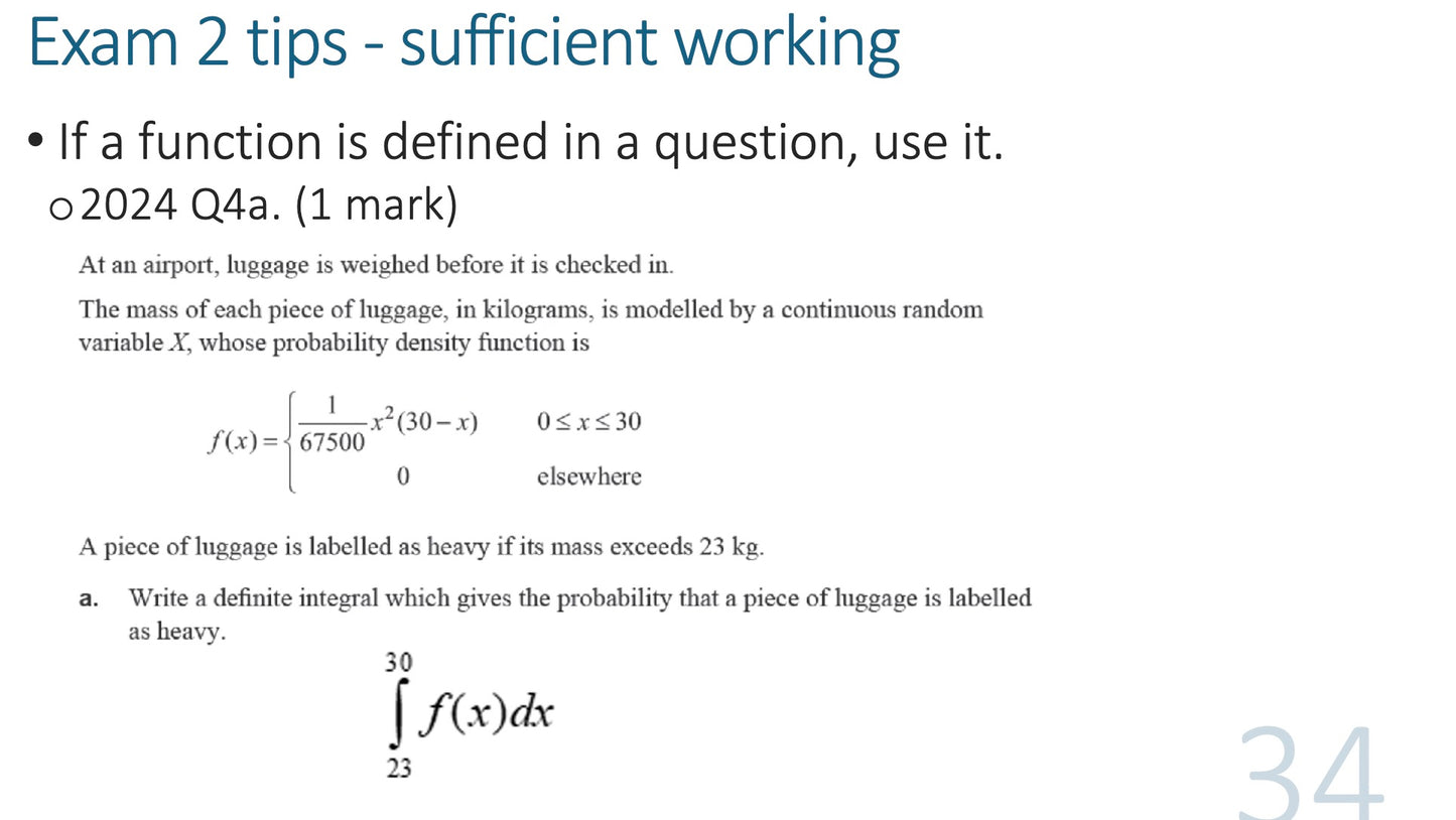 Units 3&4 Maths Methods Exam Revision Lecture 2026: 30th September, 4–7pm