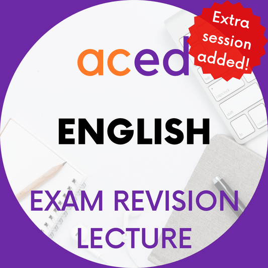 Units 3&4 English Exam Revision Lecture 2026: 16th October, 4:30–7:30pm